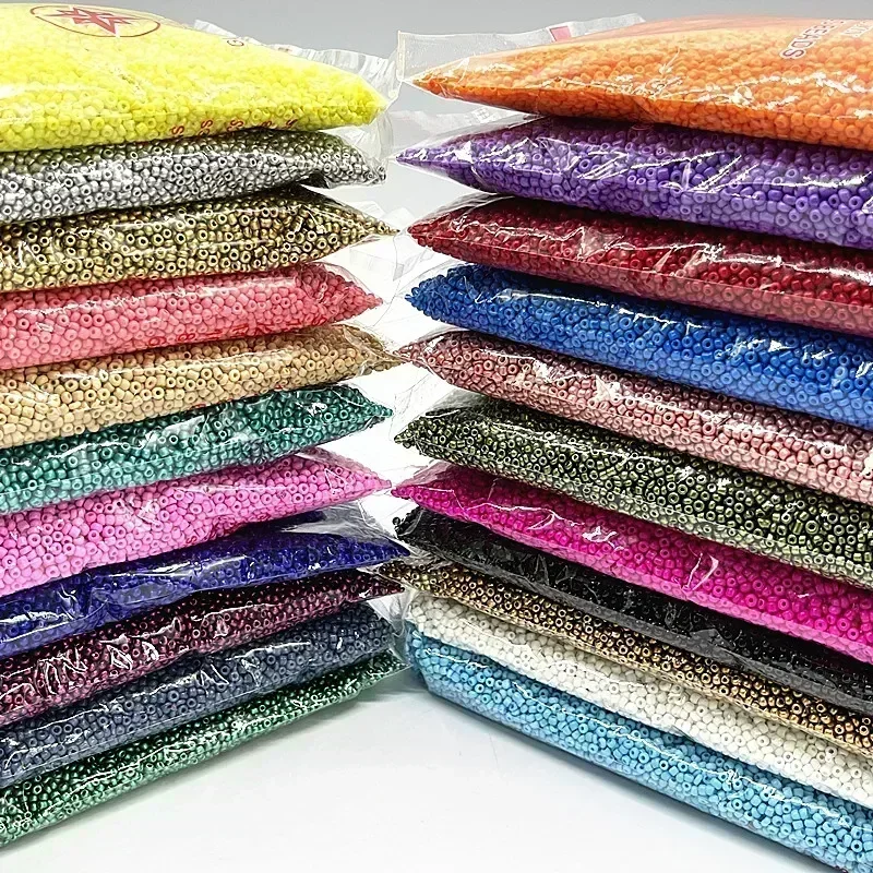 Glass Seed Beads 2Mm Jewelry Making - Perles de verre colorées de 10g,