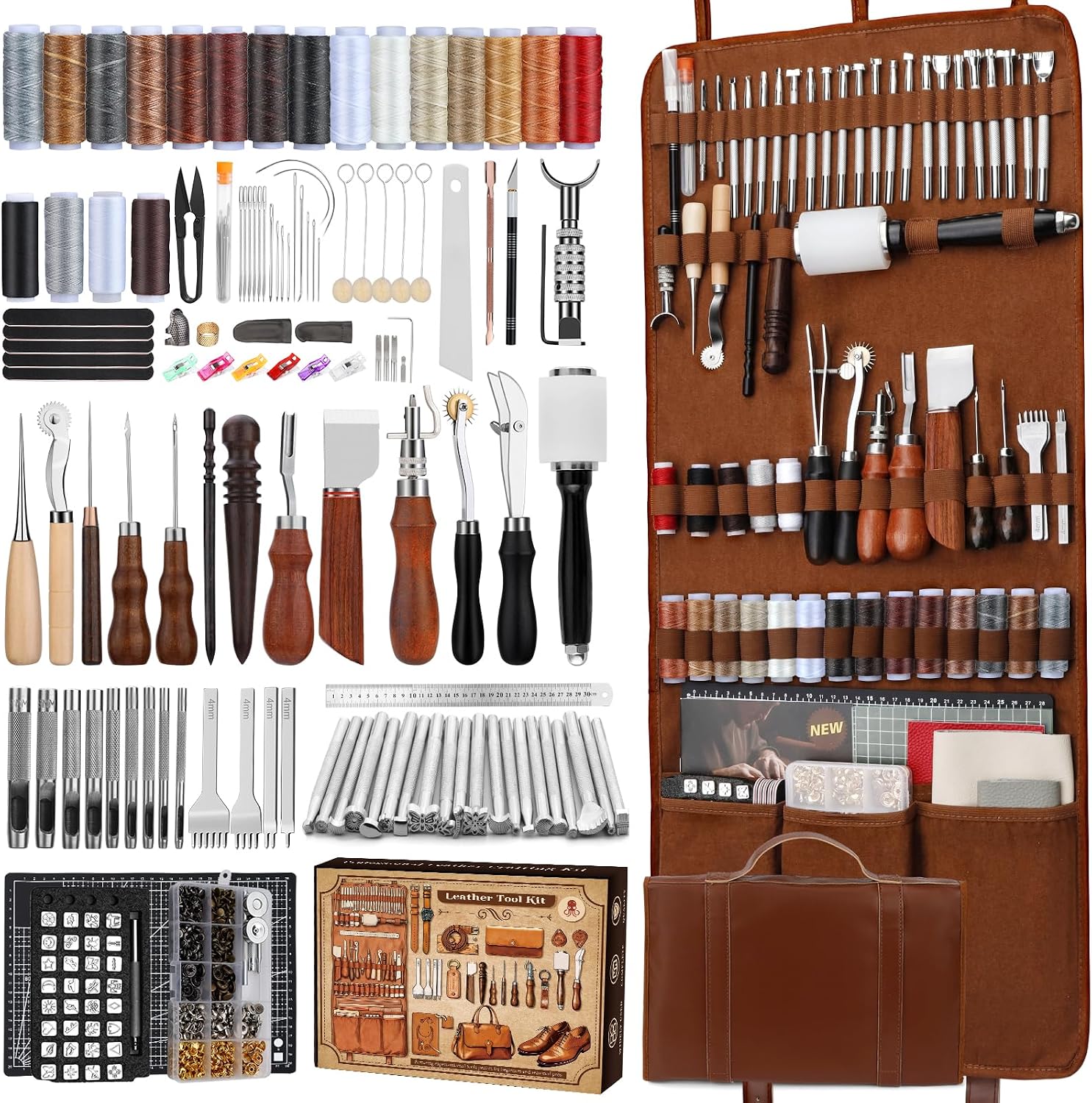 Craft Tools - Kit de travail du cuir, outils