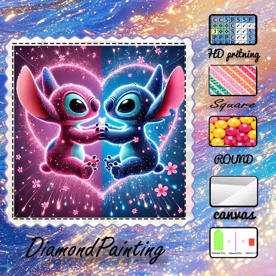 5D Diamond Painting Kit Full Drill - 1 pièce - Potdemiel-5D-DIY - Tissu
