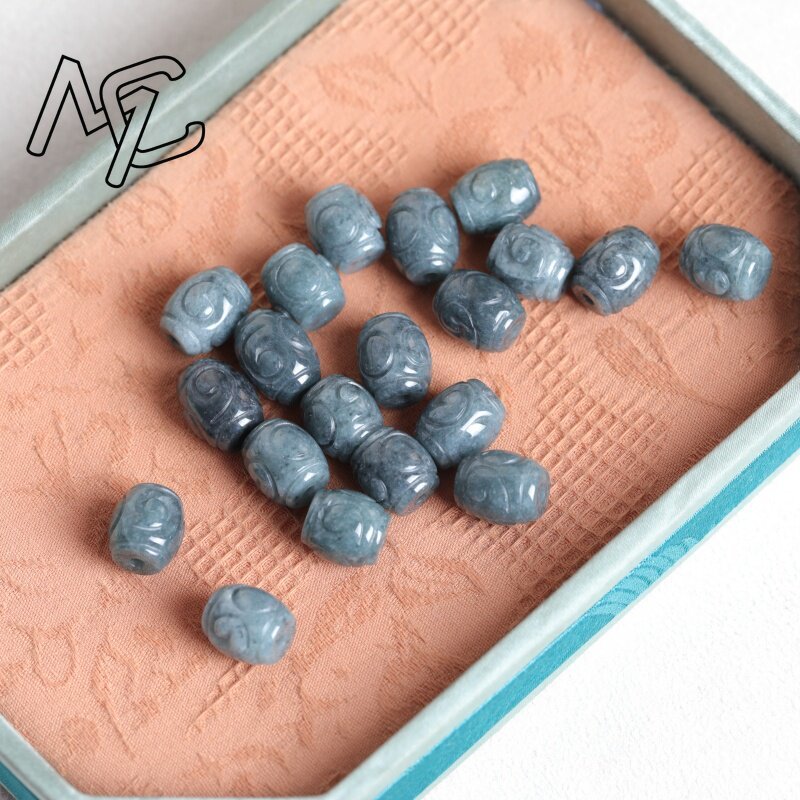 Lot de 5 perles en jade bleu n - Beading avis et prix