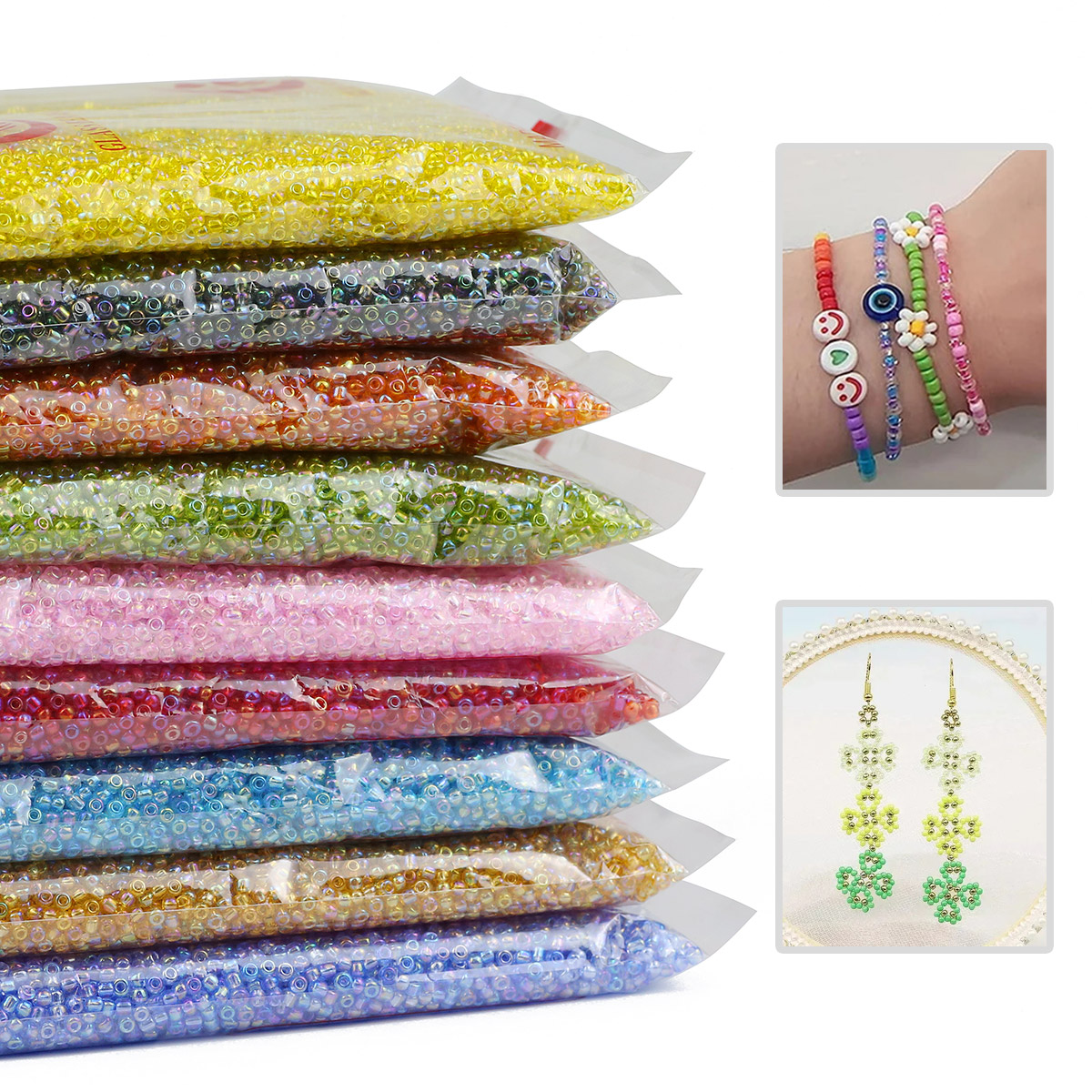 Perles en verre transparent tc - Glass Seed Beads 2Mm Jewelry Making avis et prix