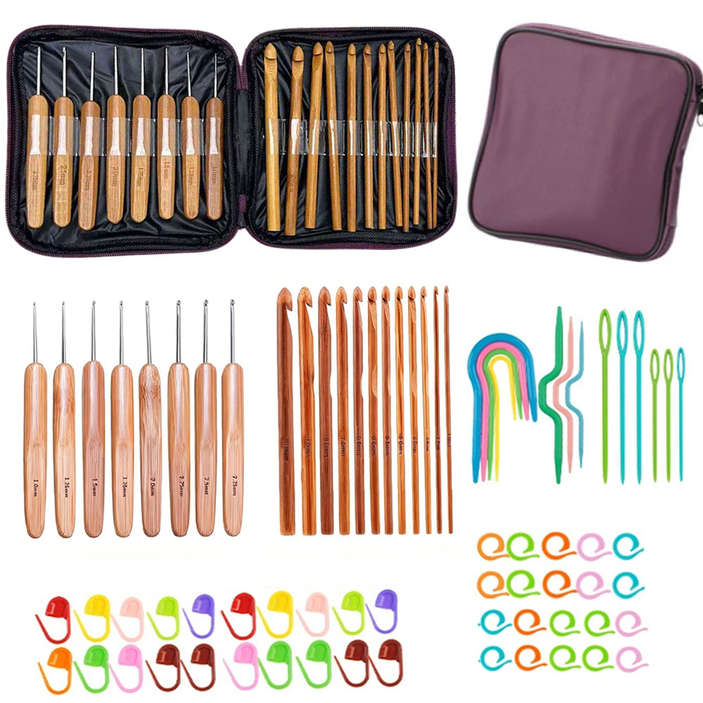 Ensemble de 74 crochets en bam - Craft Tools avis et prix