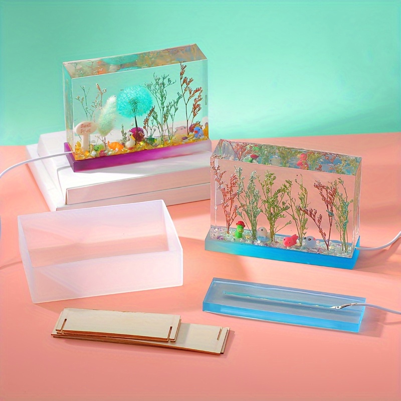 Ensemble de 6 moules rectangul - Silicone Epoxy Resin Molds Set avis et prix