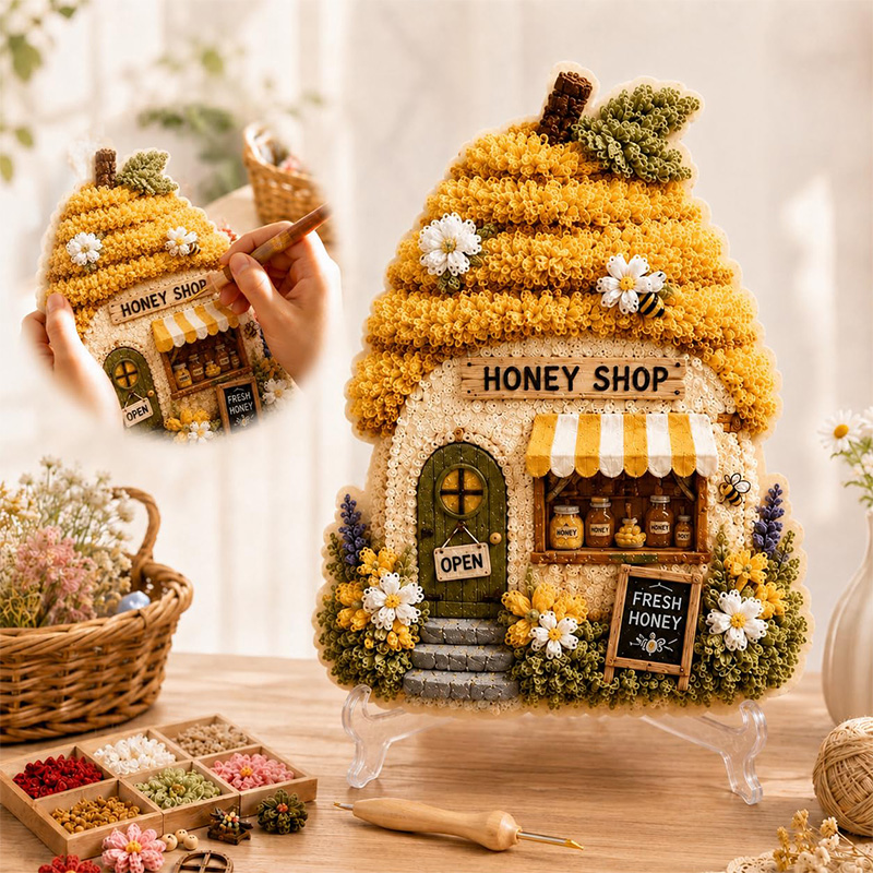 Kit DIY Poke Art Maison Champi - Embroidery avis et prix