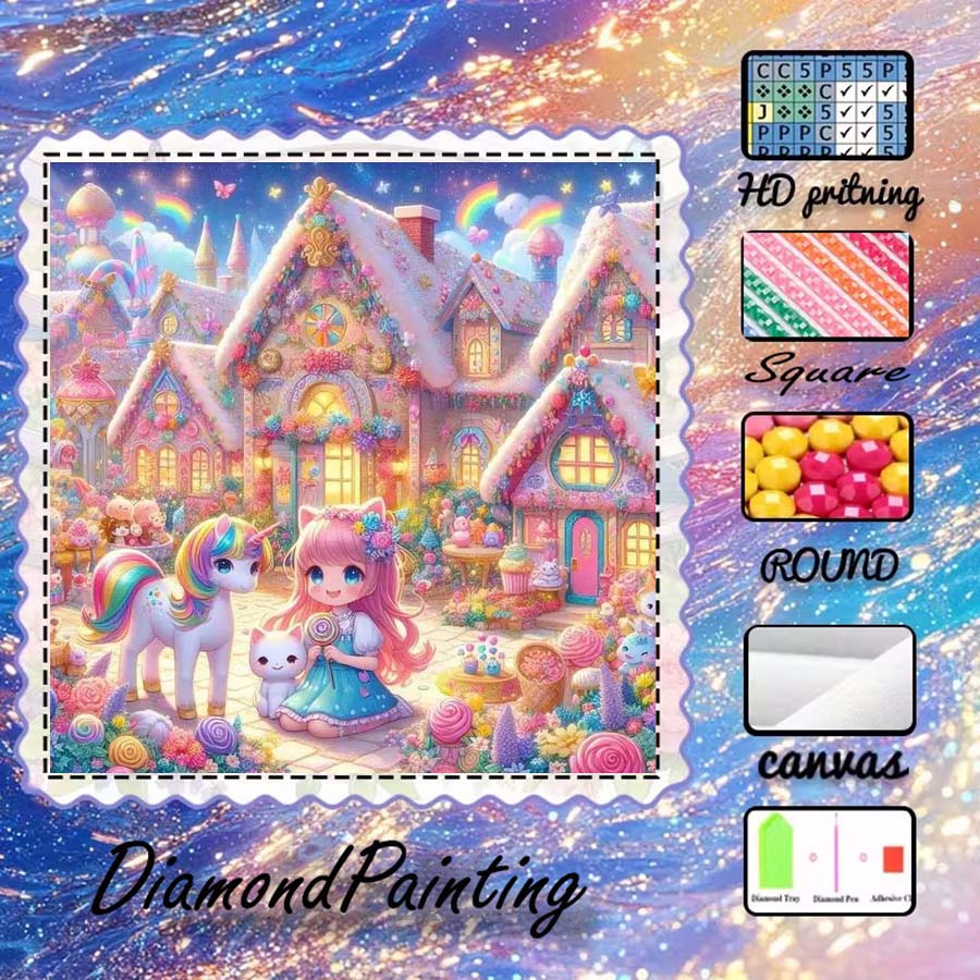 1 pièce de tissu floqué 5D DIY - 5D Diamond Painting Kit Full Drill avis et prix
